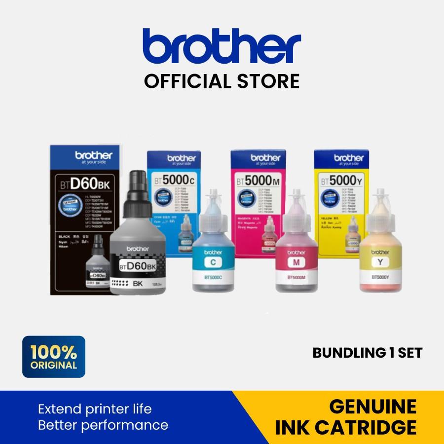 BROTHER Tinta Botol Refill BT-6000BK | BT6000BK | BT6000 Black Hitam - INK ORIGINAL - BT-5000 | BT5000 CMY - For Printer T300, T500W, T700W, T800DW - Image 3