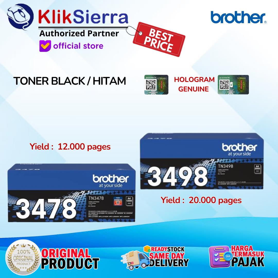 BROTHER Toner TN-3498 | TN3498 Black for L5100DN L5600DN L5900 L6900DW - Image 2