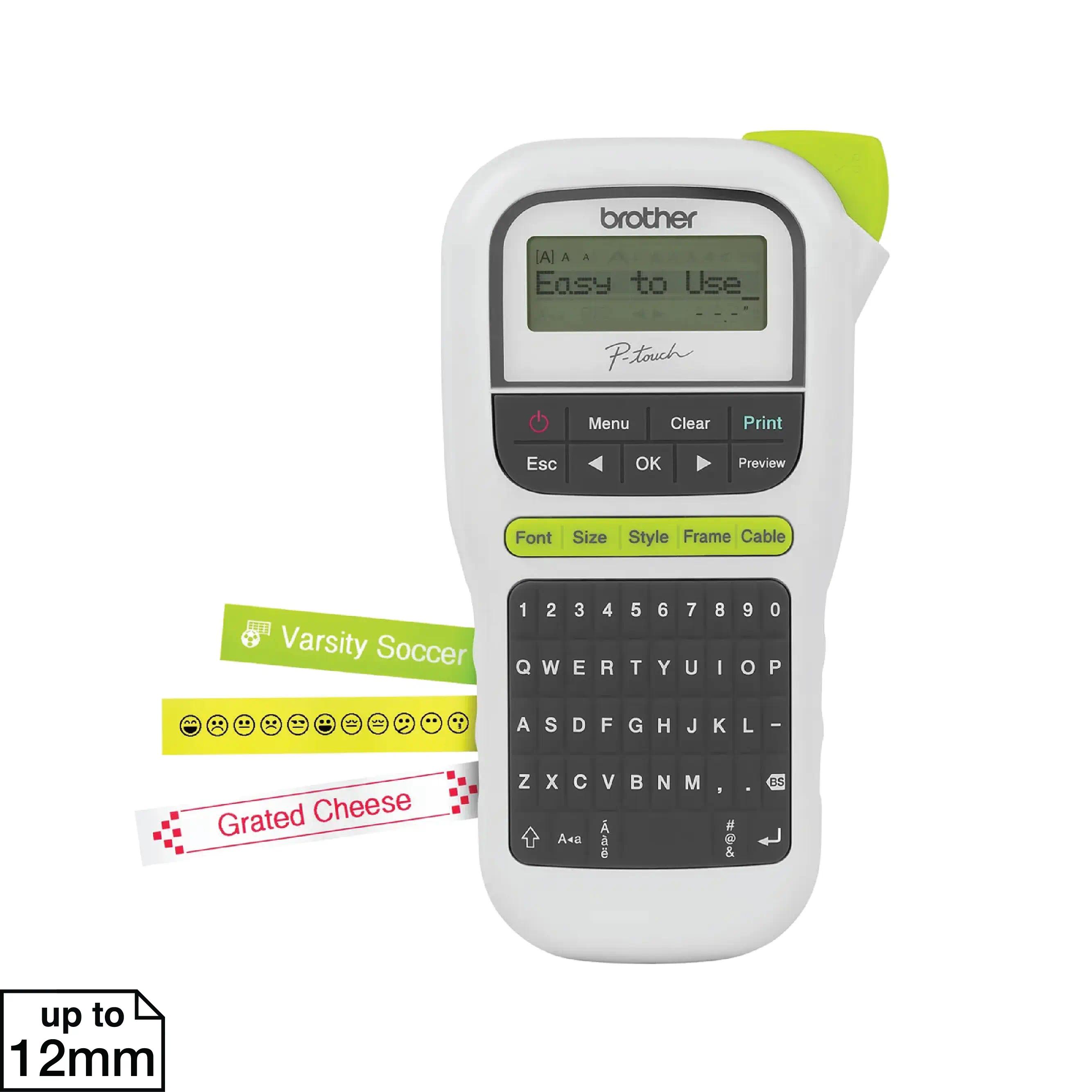 Printer Label BROTHER PT-H110 | PTH110 - Portable Label Printer Stiker - Handy Label Maker with Max 12mm TZe Laminated Tape Sticker Waterproof TZe-231 | TZe-631 - Image 3