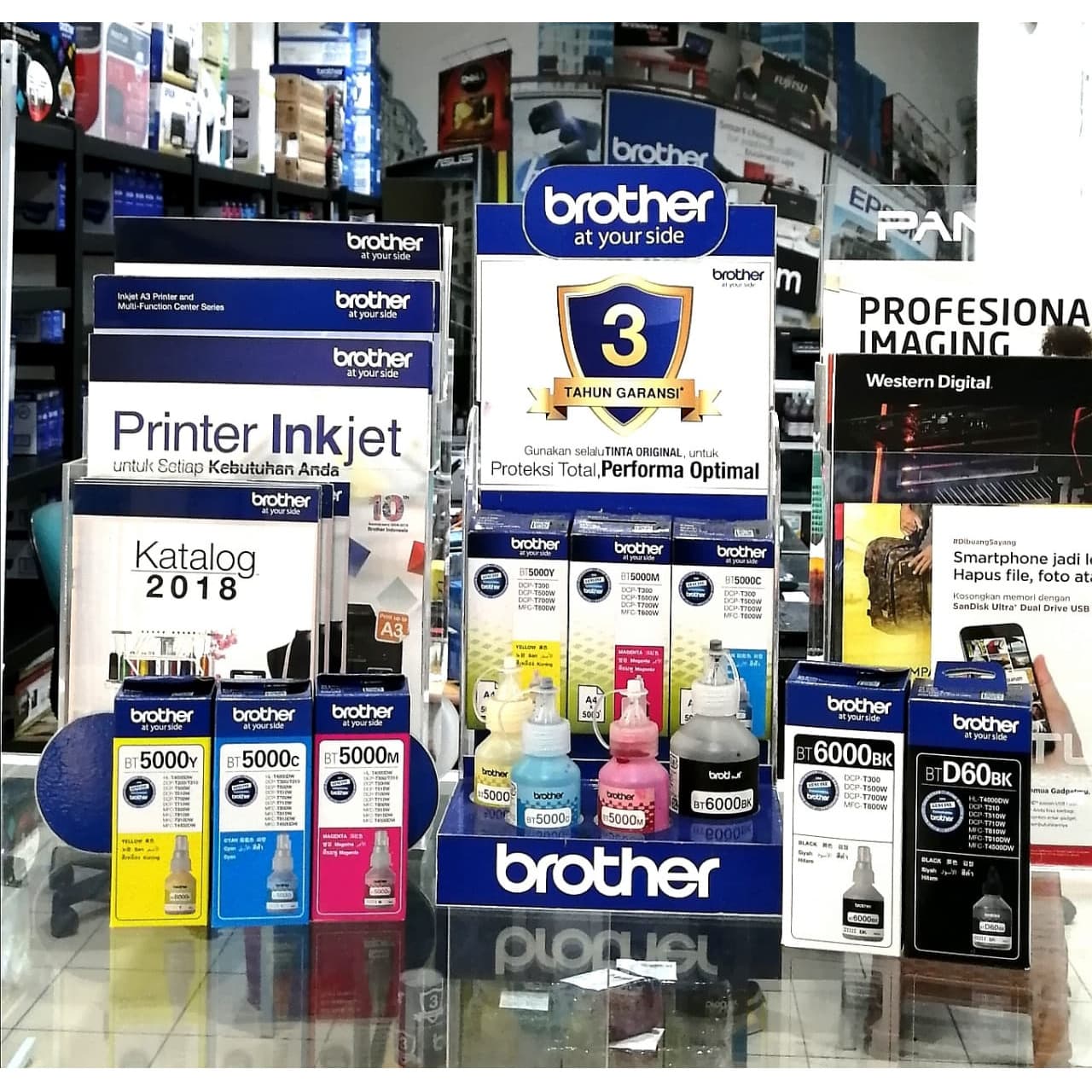 BROTHER Tinta Botol Refill BT-6000BK | BT6000BK | BT6000 Black Hitam - INK ORIGINAL - BT-5000 | BT5000 CMY - For Printer T300, T500W, T700W, T800DW - Image 7