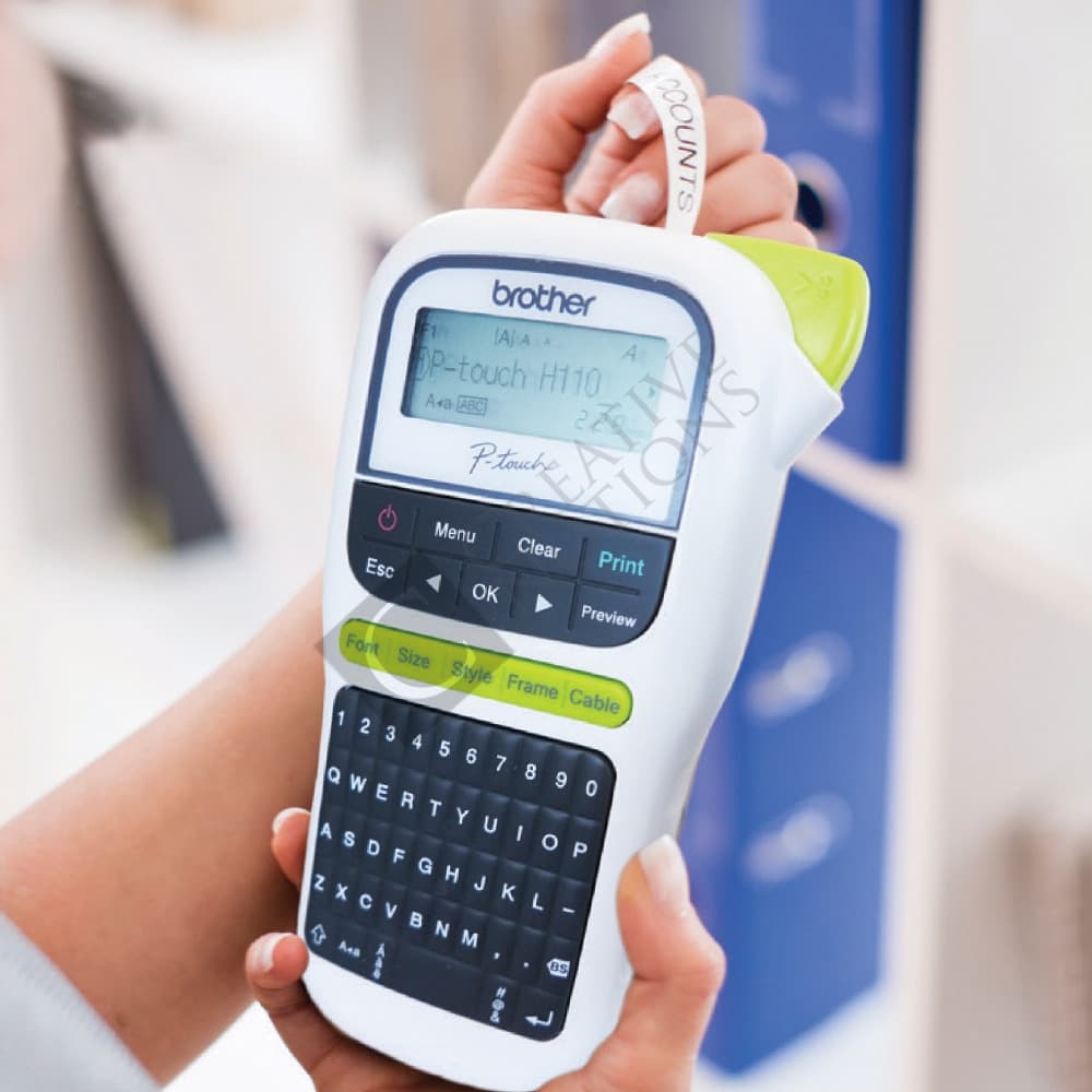 Printer Label BROTHER PT-H110 | PTH110 - Portable Label Printer Stiker - Handy Label Maker with Max 12mm TZe Laminated Tape Sticker Waterproof TZe-231 | TZe-631 - Image 7