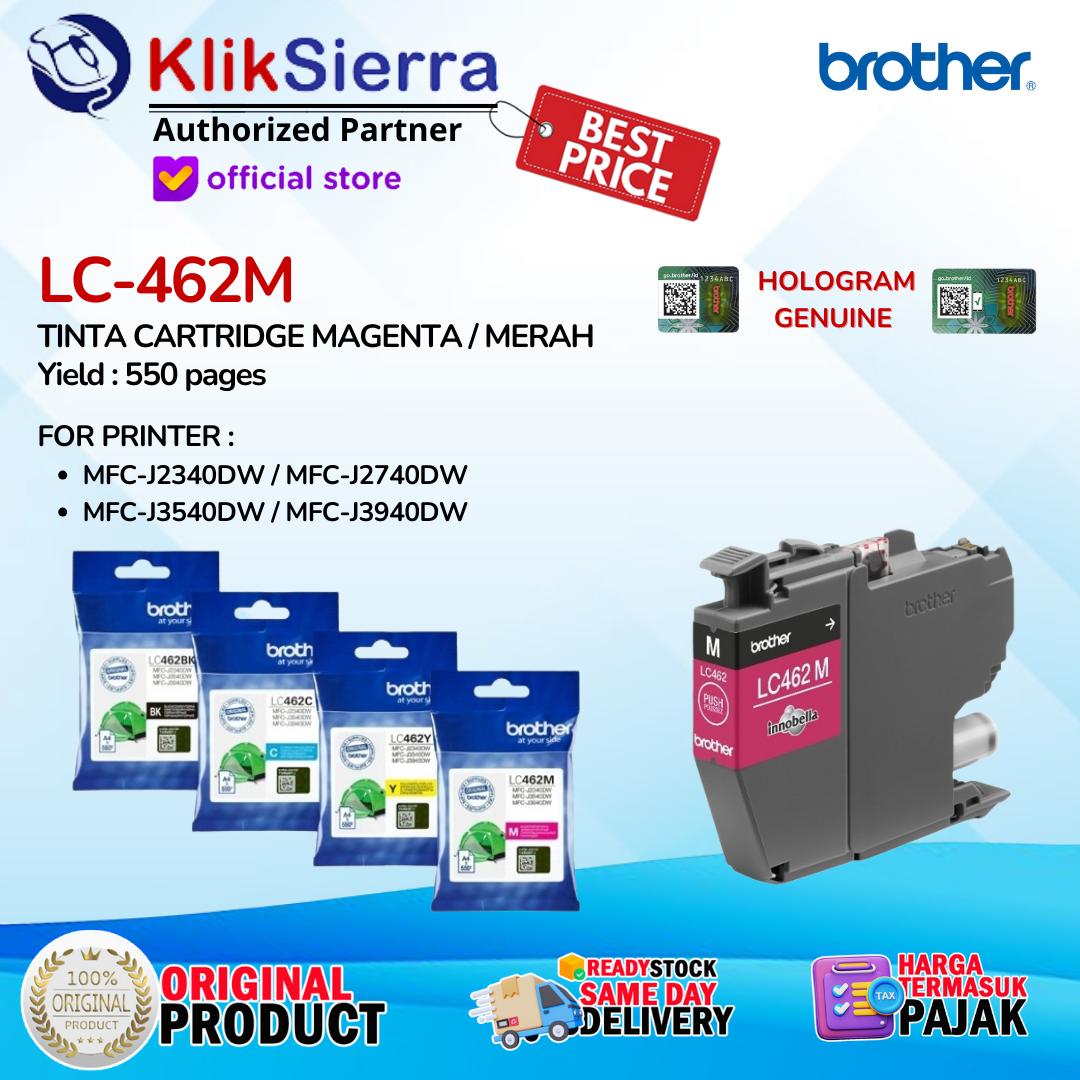 BROTHER Tinta LC-462BK | LC462BK | LC-462 | LC462 BKCMY Black Cyan Magenta Yellow - LC462C LC-462C | LC462M LC-462M | LC462Y LC-462Y INK Cartridge ORIGINAL For Printer MFC-J3540DW - Image 4