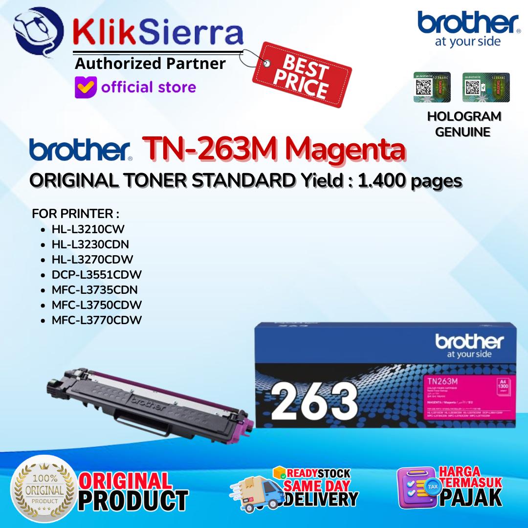 ORIGINAL TONER BROTHER TN263 | TN-263 | TN263BK | TN267 | TN-267 | TN-267BK BKCMY - For Printer HL-L3210CW | HL-L3230CDN | HL-L3270CDW | DCP-L3551CDW | MFC-L3735CDN | MFC-L3750CDW | MFC-L3770CDW - Image 4