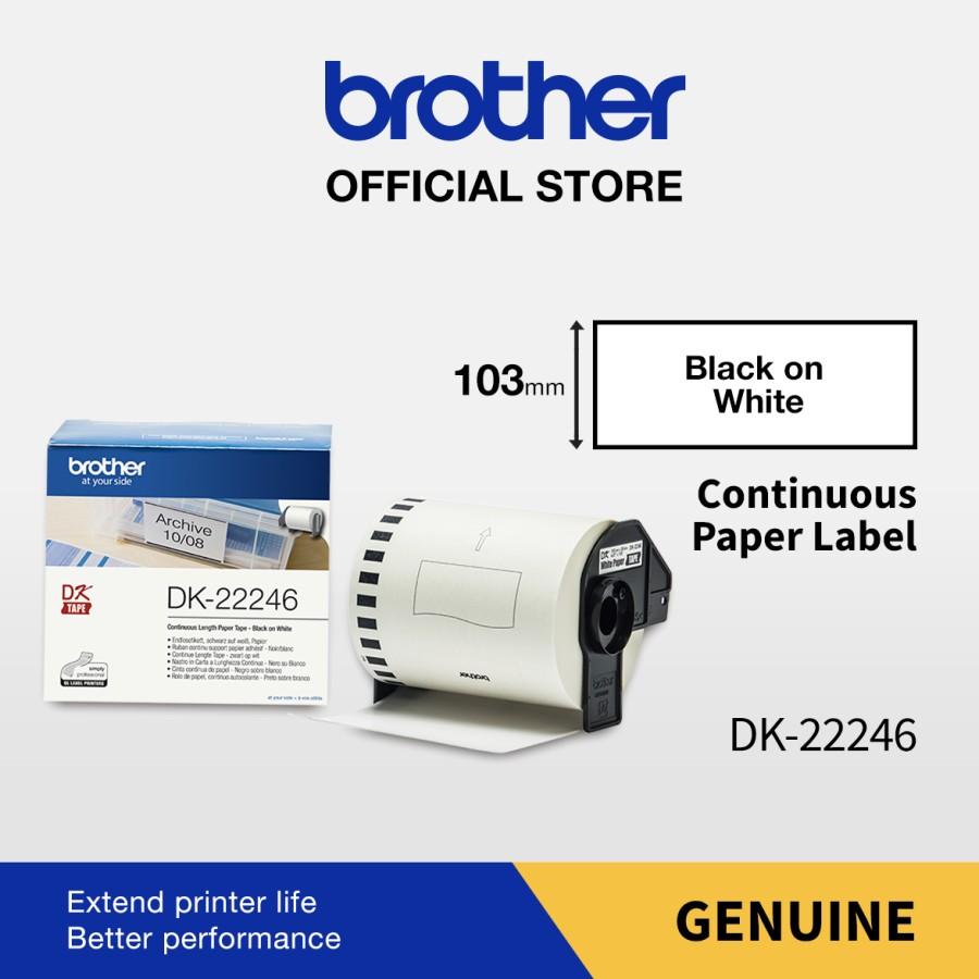 BROTHER DK-22246 DK22246 Continuous Label 103mm Black on White | DK-11247 DK11247 DieCut Label 103mm x 164mm ORIGINAL Sticker Label for Printer PTouch QL800 | QL820 | QL1100 | QL1110 - Image 3