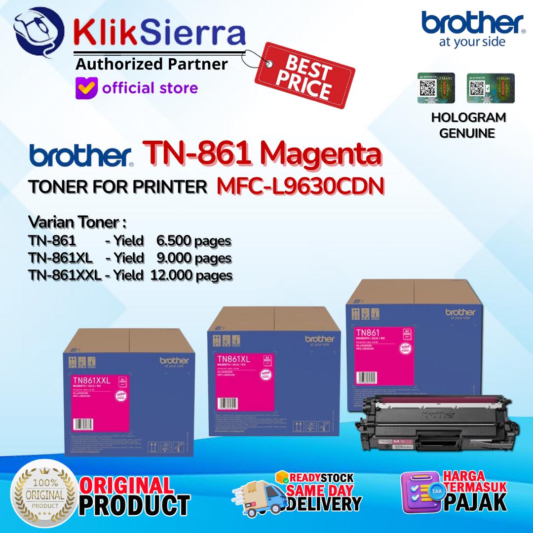 BROTHER ORIGINAL TONER TN861 TN861M TN-861 TN-861M | TN861XL TN-861XL | TN861XXL TN-861XXL MAGENTA MERAH For Printer MFC-L9630CDW