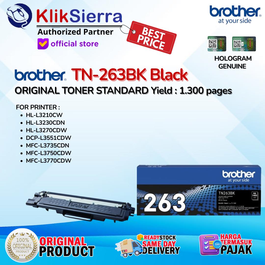 ORIGINAL TONER BROTHER TN263 | TN-263 | TN263BK | TN267 | TN-267 | TN-267BK BKCMY - For Printer HL-L3210CW | HL-L3230CDN | HL-L3270CDW | DCP-L3551CDW | MFC-L3735CDN | MFC-L3750CDW | MFC-L3770CDW - Image 2