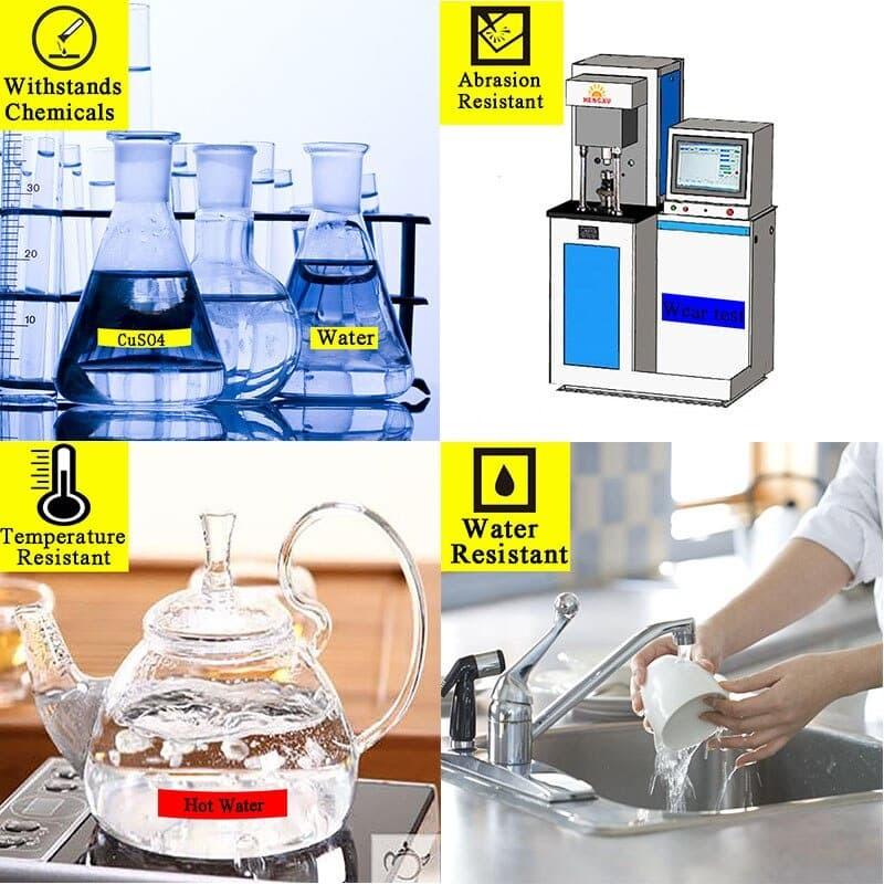BROTHER ORIGINAL PTouch Label Tape 12MM STRONG ADHESIVE TZe-S631 TZeS631 Black on Yellow | TZe-S231 TZeS231 Black on White - Tahan Panas & Tahan Air Waterproof - Sticker Laminated Label For PT-H110 D210 D460BT D610BT | P300BT P720BT | P750W P900W P950NW - Image 6