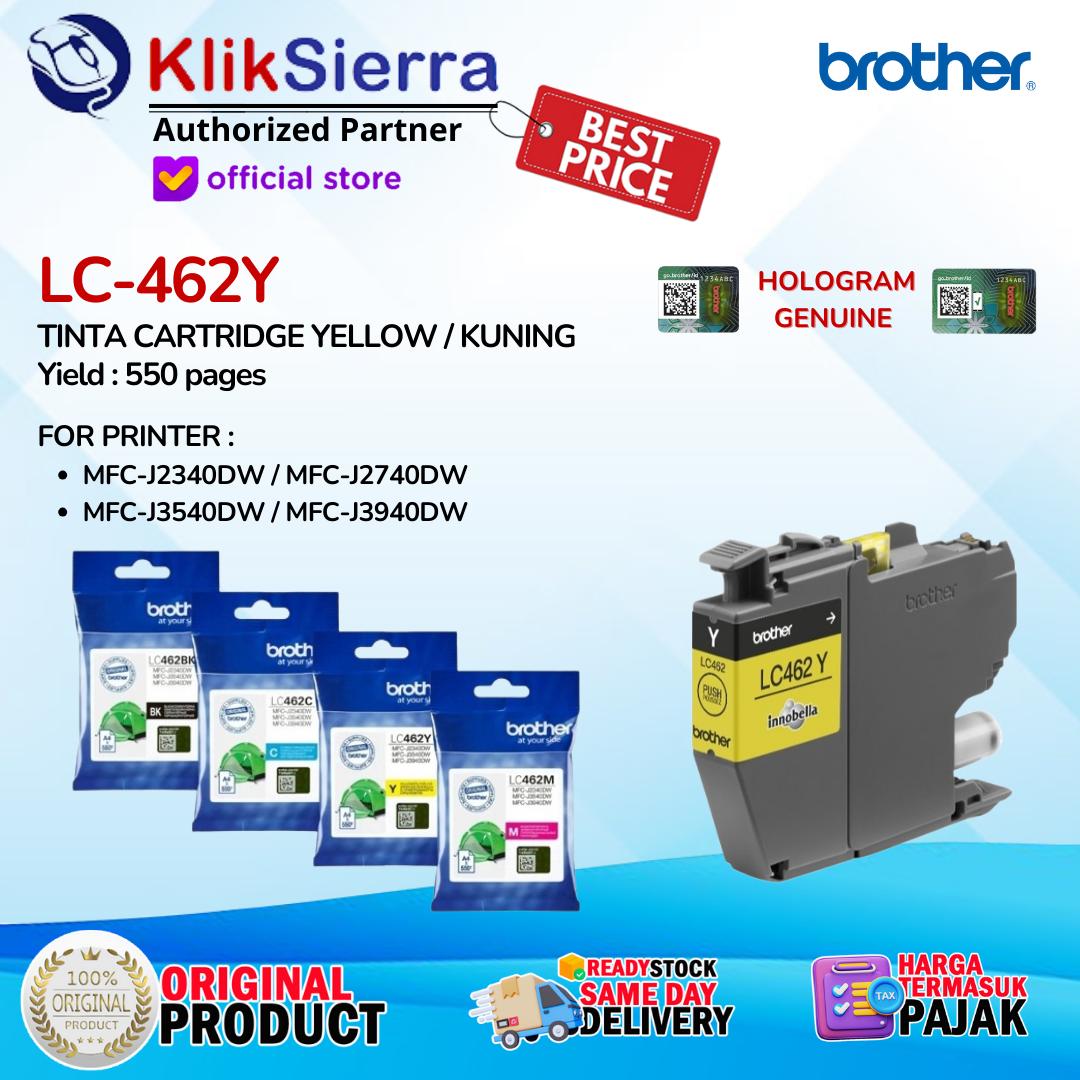BROTHER Tinta LC-462BK | LC462BK | LC-462 | LC462 BKCMY Black Cyan Magenta Yellow - LC462C LC-462C | LC462M LC-462M | LC462Y LC-462Y INK Cartridge ORIGINAL For Printer MFC-J3540DW - Image 5
