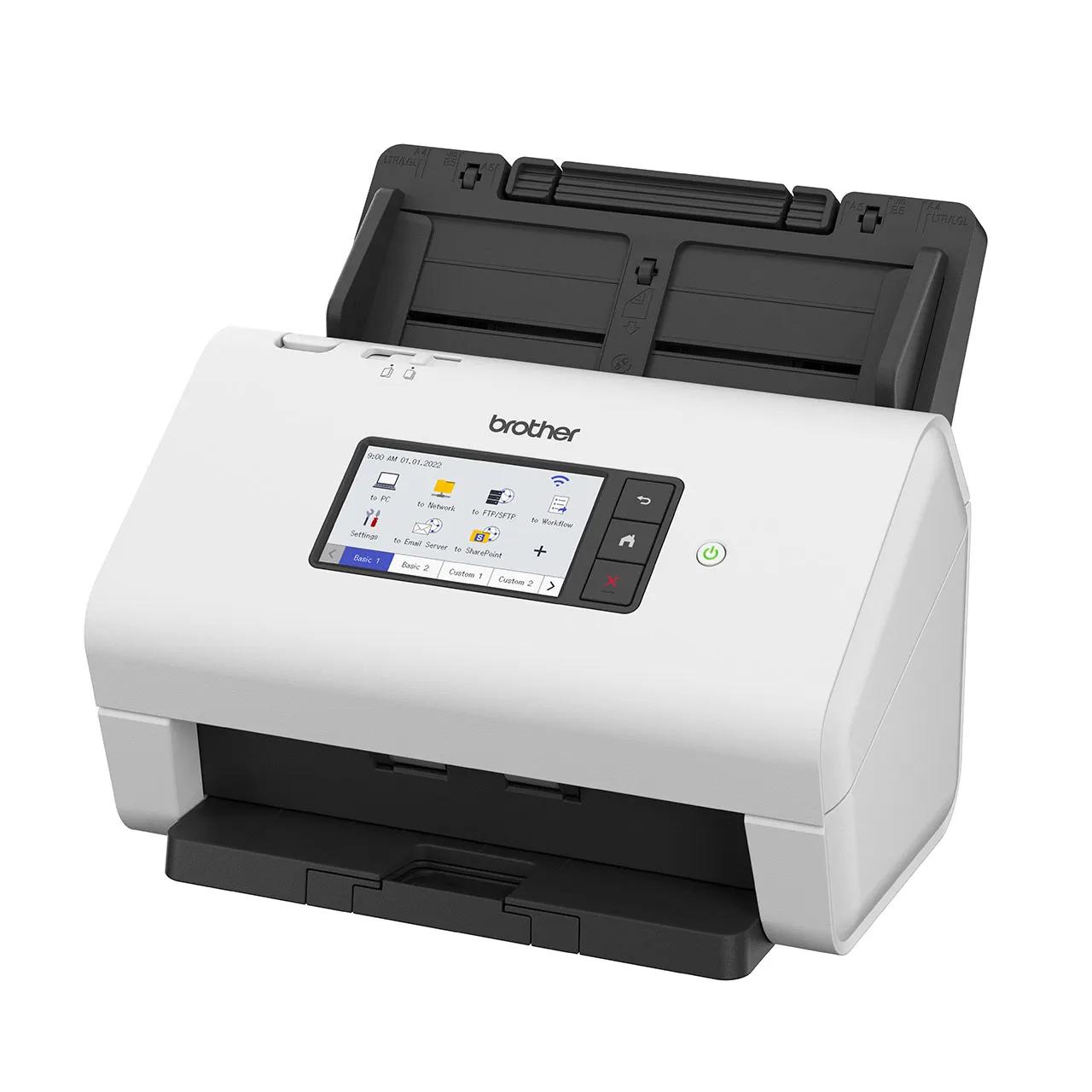 BROTHER ADS-4900W ADS4900 Wireless Professional Desktop Scanner F4 - Dual CISS Duplex, 60ppm ADF 100 sheets WiFi Network LAN with 10.9 cm LCD Color Touchscreen & ADS-4700W ADS4700 & ADS4300 ADS-4300N LAN - Garansi Resmi 3 Tahun - Image 5