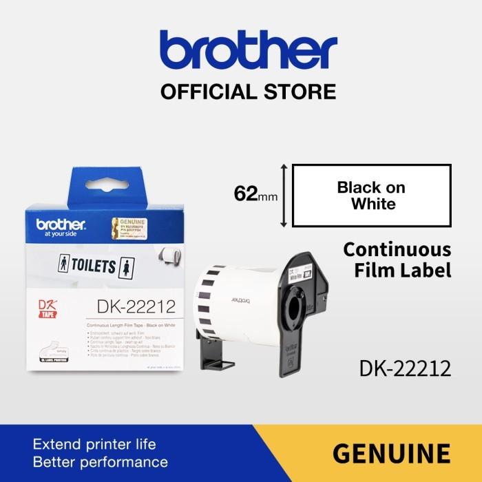 BROTHER DK-22212 DK22212 ORIGINAL Continuous Film Label Roll 62mm x 15.24m For Printer PTouch QL-800 | QL-820NWB | QL-1100 | QL-1110NWB - Image 2