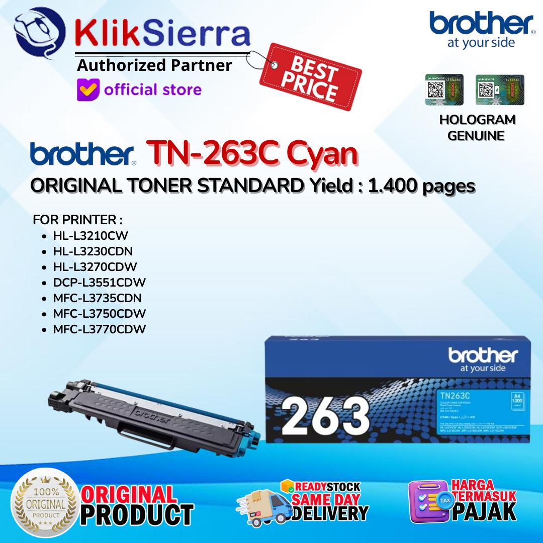 ORIGINAL TONER BROTHER TN263 | TN-263 | TN263BK | TN267 | TN-267 | TN-267BK BKCMY - For Printer HL-L3210CW | HL-L3230CDN | HL-L3270CDW | DCP-L3551CDW | MFC-L3735CDN | MFC-L3750CDW | MFC-L3770CDW - Image 3