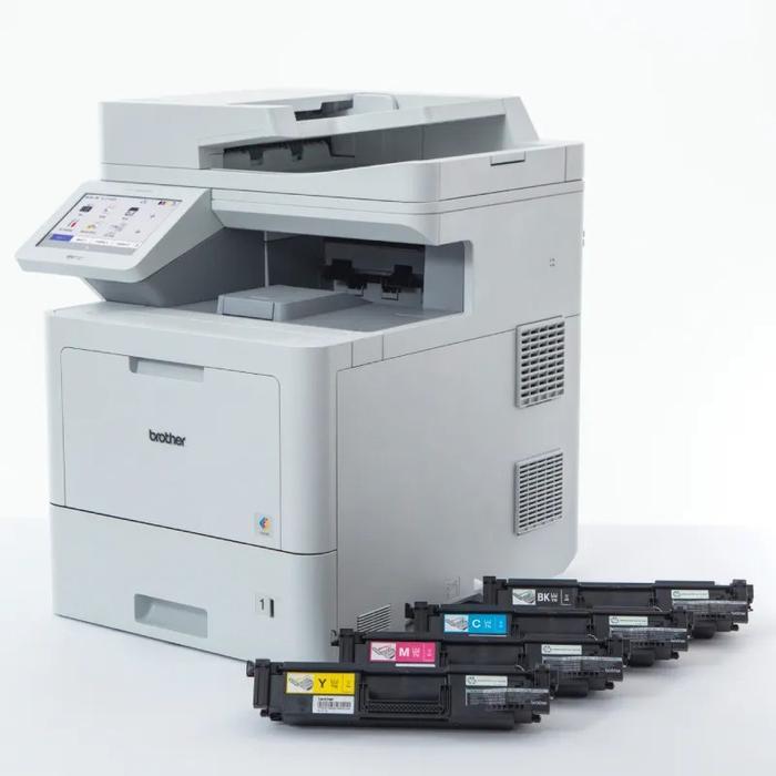PRINTER BROTHER MFC-L9630CDN L9630 Printer ALL IN ONE Laser Colour LED dengan ADF F4 Flatbed with 7.0" LCD Touchscreen 40ppm Duplex Network LAN FAX NFC Include TONER ORIGINAL - Garansi Resmi 3 Tahun - Image 6
