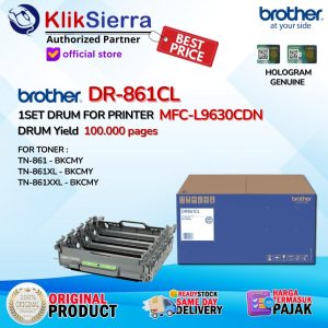 BROTHER ORIGINAL DRUM 1SET DR861CL | DR-861CL For Printer MFC-L9630CDN - For Toner TN861 TN-861 | TN861XL TN-861XL | TN861XXL TN-861XXL