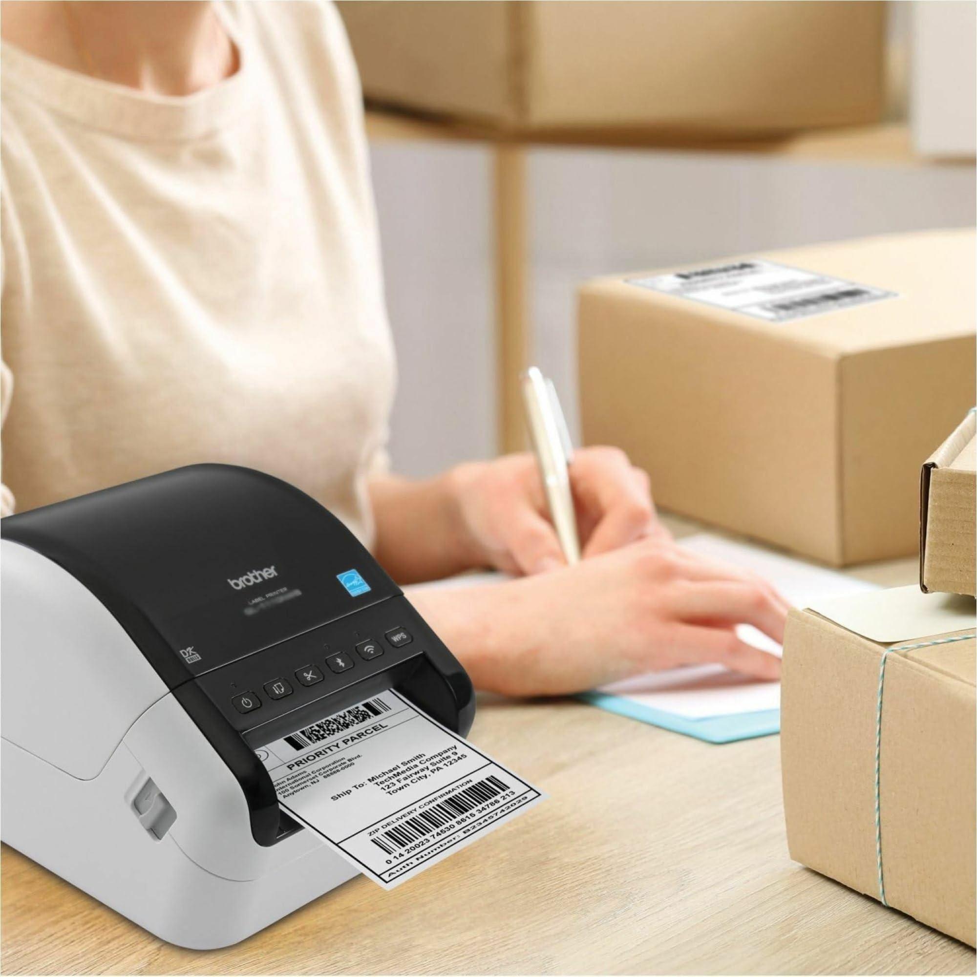 Printer Label BROTHER QL1100 QL-1100 & QL1110 QL-1110NWB PTouch Large Label Shipping Cargo | Label Printer Barcode Logistic | Printer Resi Besar with DK Roll Max 103mm - Garansi Resmi 3 Tahun - Image 3