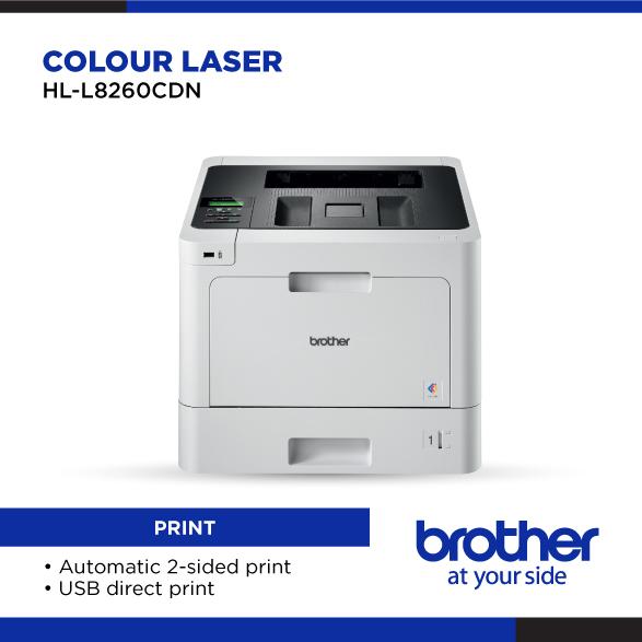 PRINTER BROTHER HL-L8260CDN L8260 & HL-L8360CDW L8360 Printer Laser Colour 31ppm Duplex Wireless WiFi LAN Ethernet NFC with 2.7” Colour LCD TouchScreen - Garansi Resmi 3 Tahun - Image 3