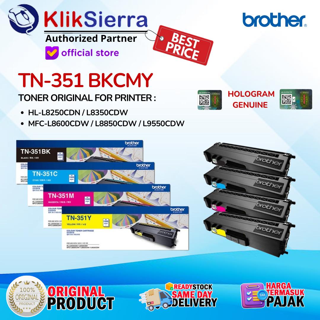 BROTHER ORIGINAL TONER 1SET TN351 | TN-351 BKCMY | TN-351BK TN-351C TN-351M TN-351Y - For Printer HL-L8250CDN | HL-L8350CDW | MFC-L8600CDW | MFC-L8850CDW | MFC-L9550CDW - Image 2