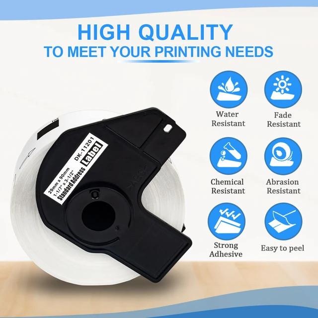BROTHER DK-22212 DK22212 ORIGINAL Continuous Film Label Roll 62mm x 15.24m For Printer PTouch QL-800 | QL-820NWB | QL-1100 | QL-1110NWB - Image 4