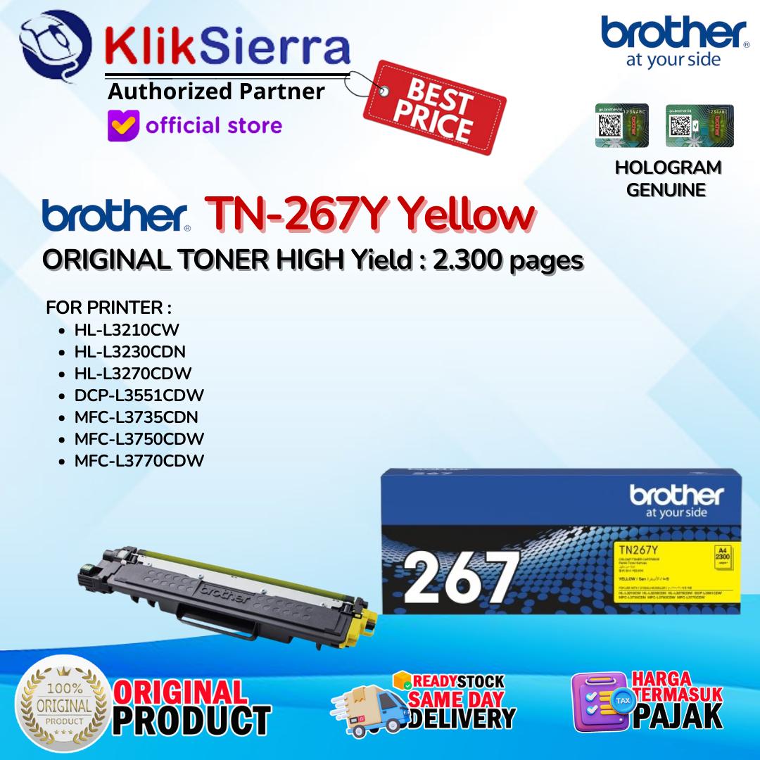 ORIGINAL TONER BROTHER TN263 | TN-263 | TN263BK | TN267 | TN-267 | TN-267BK BKCMY - For Printer HL-L3210CW | HL-L3230CDN | HL-L3270CDW | DCP-L3551CDW | MFC-L3735CDN | MFC-L3750CDW | MFC-L3770CDW - Image 9