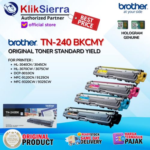 ORIGINAL TONER BROTHER TN240 TN-240 BKCMY | TN240BK TN-240BK | TN240C TN-240C | TN240M TN-240M | TN240Y TN-240Y FOR PRINTER HL-3040CN 3070CW | DCP-9010CN | MFC-9120CN 9320CW