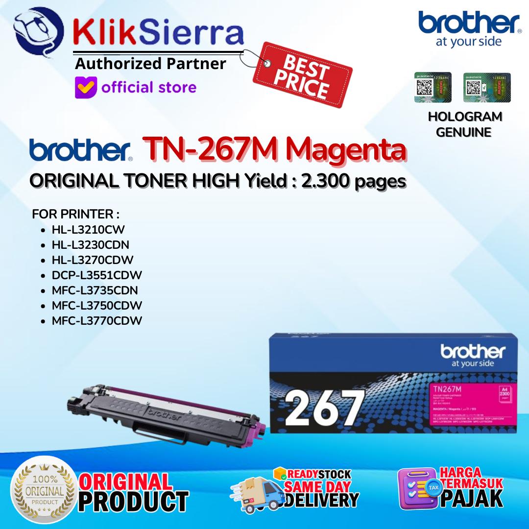 ORIGINAL TONER BROTHER TN263 | TN-263 | TN263BK | TN267 | TN-267 | TN-267BK BKCMY - For Printer HL-L3210CW | HL-L3230CDN | HL-L3270CDW | DCP-L3551CDW | MFC-L3735CDN | MFC-L3750CDW | MFC-L3770CDW - Image 8