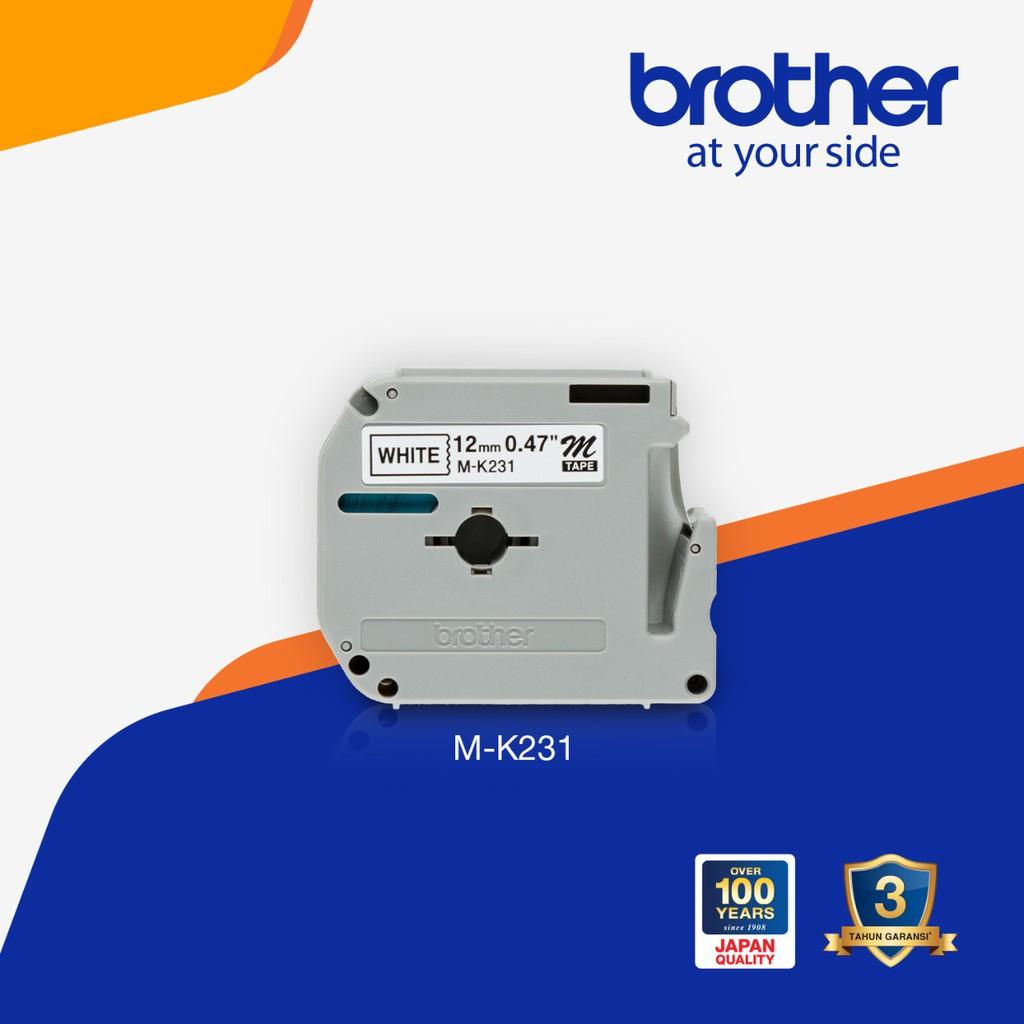 BROTHER 12mm ORIGINAL M-Tape Label Stiker M-K231 MK-231 MK231 Black on White - PTouch Label Sticker M-K631 MK-631 MK631 Black on Yellow - For Printer Label PT-M95 | PTM95 - Image 3