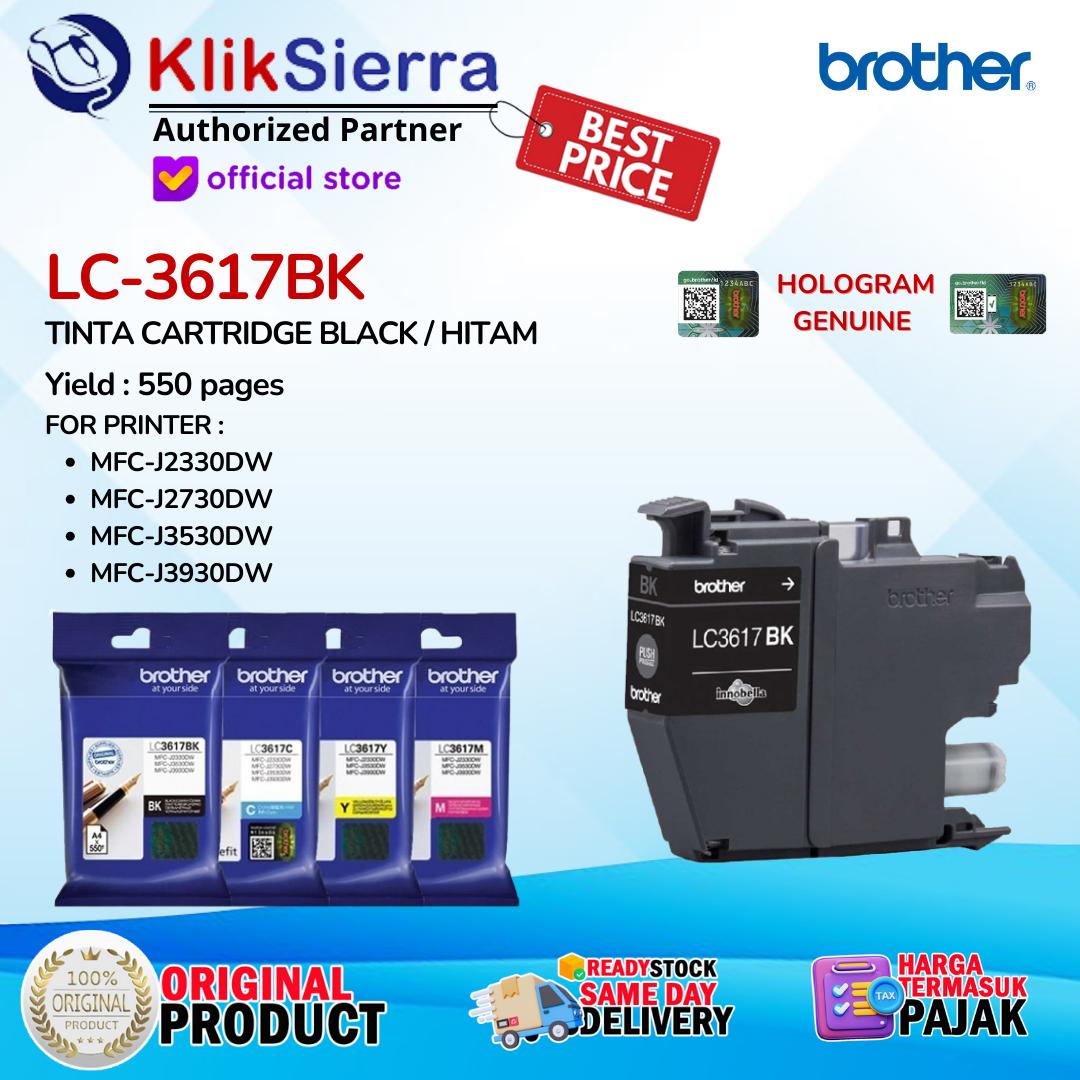 BROTHER Tinta LC3617 LC-3617 BKCMY - Cartridge LC-3617BK LC3617BK Black | LC3617C LC-3617C Cyan | LC3617M LC-3617M Magenta | LC3617Y LC-3617Y Yellow - INK Cartridge ORIGINAL For Printer MFC-J3530DW - Image 3
