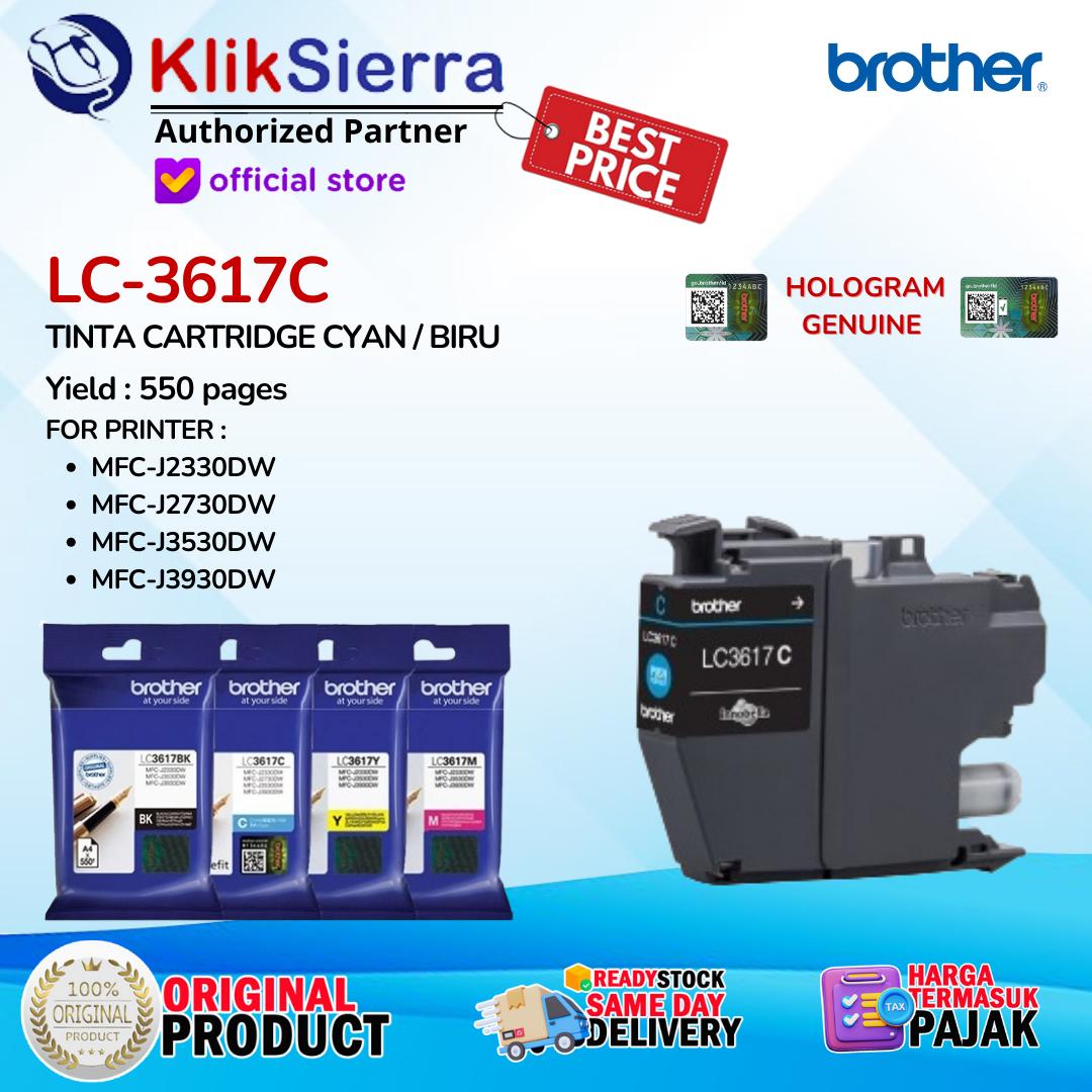 BROTHER Tinta LC3617 LC-3617 BKCMY - Cartridge LC-3617BK LC3617BK Black | LC3617C LC-3617C Cyan | LC3617M LC-3617M Magenta | LC3617Y LC-3617Y Yellow - INK Cartridge ORIGINAL For Printer MFC-J3530DW - Image 4