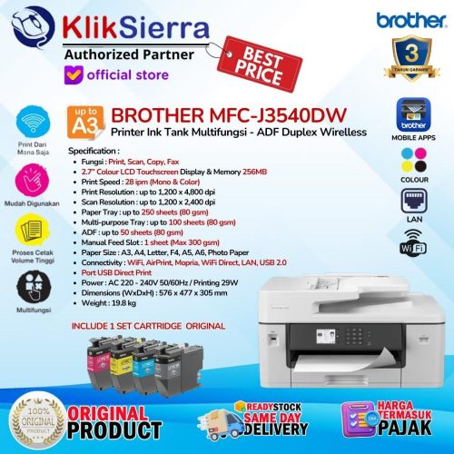 Printer A3 BROTHER MFC-J3540DW