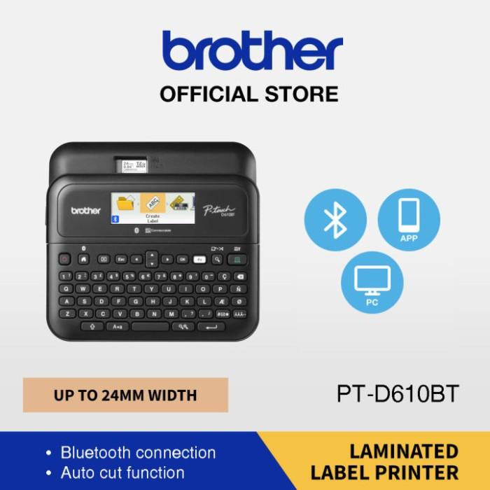 Printer Label Barcode BROTHER PT-D610BT | PTD610BT | PTD610 | PT-D610 & PT-D460BT | PTD460BT | PTD460 | PT-D460 - PTouch Bluetooth Label Printer Portable Label Maker with TZe Tape Label Sticker Max 24mm Lamintaed & Waterproof Stiker - Image 2