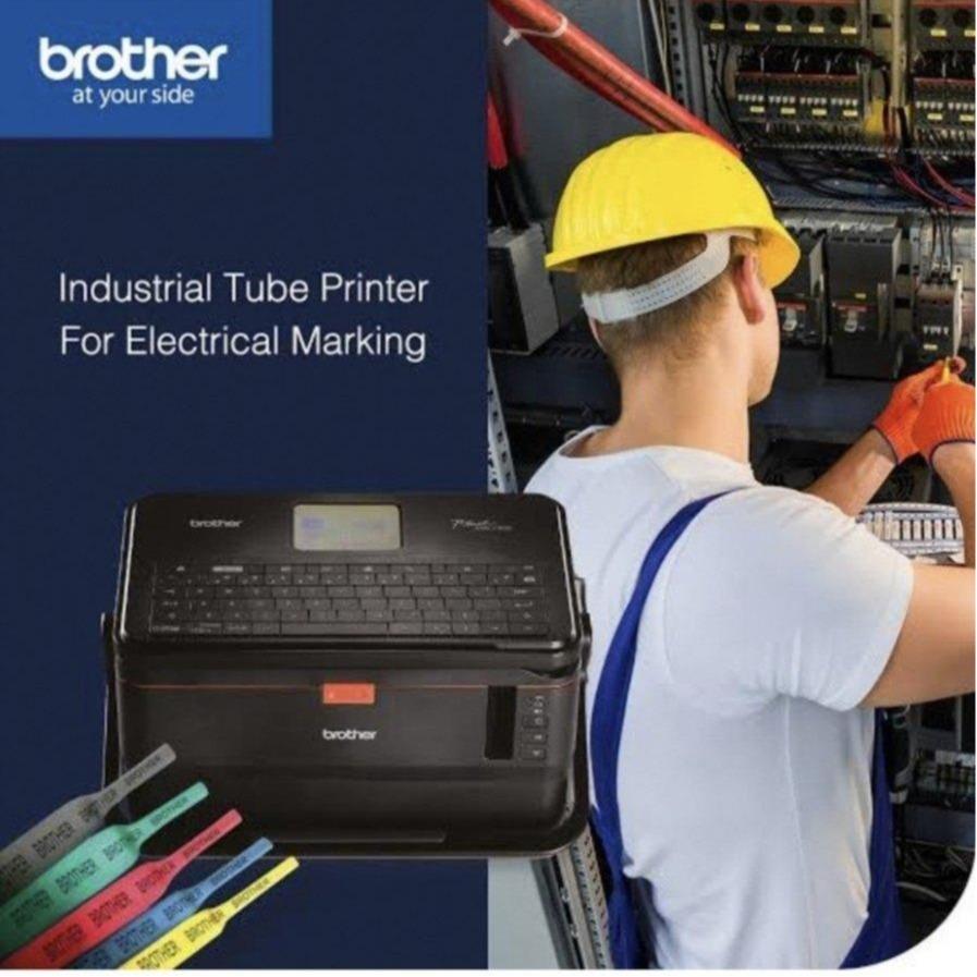 BROTHER PT-E850TKW PTE850TKW PTE850 PT-E850 Printer Tubing with USB Wireless WiFi PTouch Label Printer Barcode - Twin Engine Tube Printing & Label Printing - Use TR-100BK, TZe Tape, HSe Heat Shrink Tube Pengganti PT-E800T - Garansi Resmi 3 Tahun - Image 6
