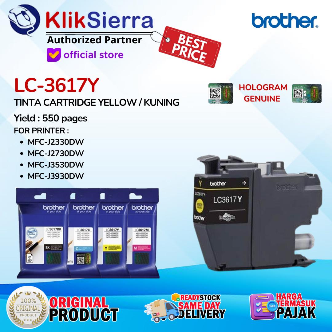 BROTHER Tinta LC3617 LC-3617 BKCMY - Cartridge LC-3617BK LC3617BK Black | LC3617C LC-3617C Cyan | LC3617M LC-3617M Magenta | LC3617Y LC-3617Y Yellow - INK Cartridge ORIGINAL For Printer MFC-J3530DW - Image 5