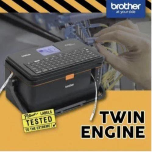 BROTHER PT-E850TKW PTE850TKW PTE850 PT-E850 Printer Tubing with USB Wireless WiFi PTouch Label Printer Barcode - Twin Engine Tube Printing & Label Printing - Use TR-100BK, TZe Tape, HSe Heat Shrink Tube Pengganti PT-E800T - Garansi Resmi 3 Tahun - Image 4