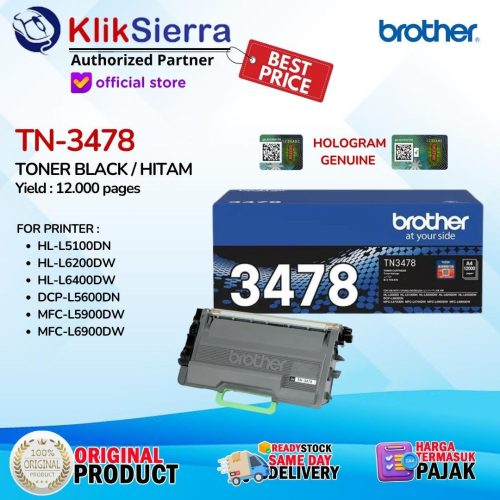 BROTHER Toner TN-3478 | TN3478 Black Original [Super High YIeld]
