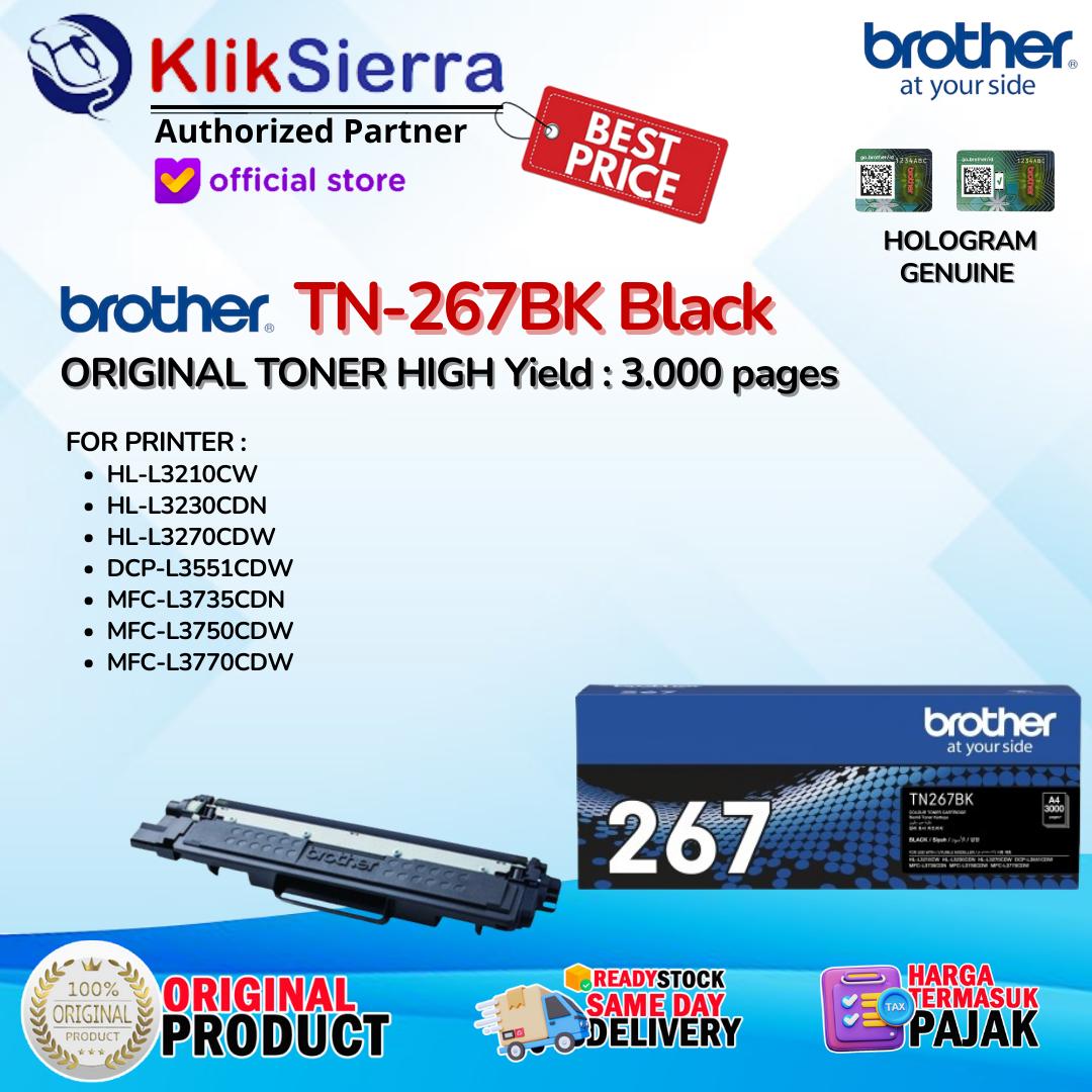 ORIGINAL TONER BROTHER TN263 | TN-263 | TN263BK | TN267 | TN-267 | TN-267BK BKCMY - For Printer HL-L3210CW | HL-L3230CDN | HL-L3270CDW | DCP-L3551CDW | MFC-L3735CDN | MFC-L3750CDW | MFC-L3770CDW - Image 6